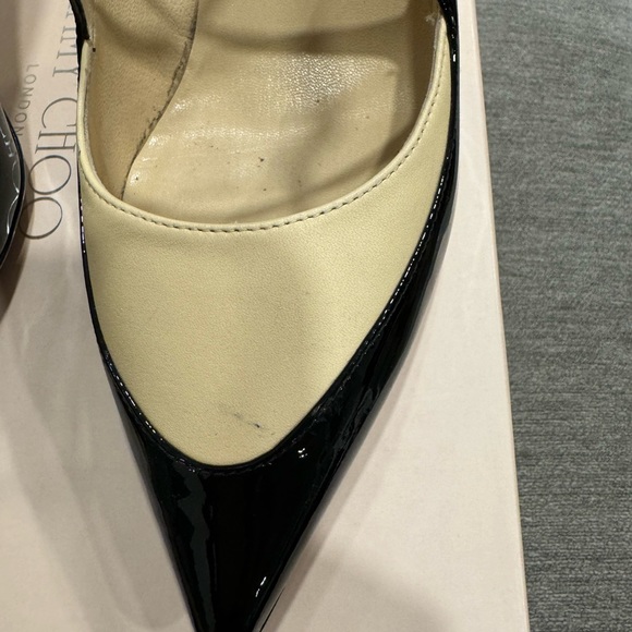 Jimmy Choo cream and patent leather heels size 41 - Picture 8 of 10